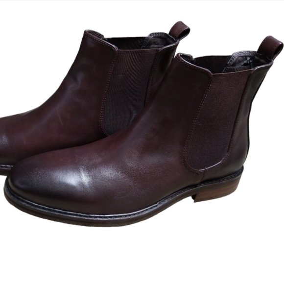 Men\'s Nunn Bush Otis Brown Leather Chelsea Boots Sz 11M